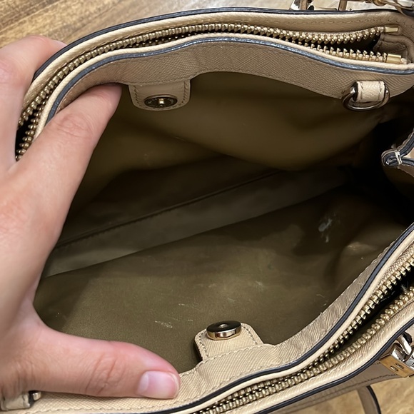 Coach tan/beige Madison Christie Satchel with Crossbody Strap - Picture 4 of 7